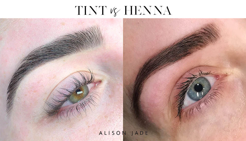 Sourcils au henné vs teinture des sourcils