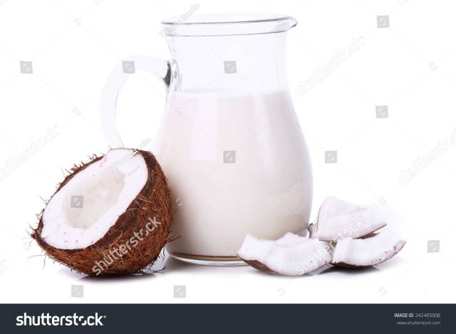 masque au lait de coco