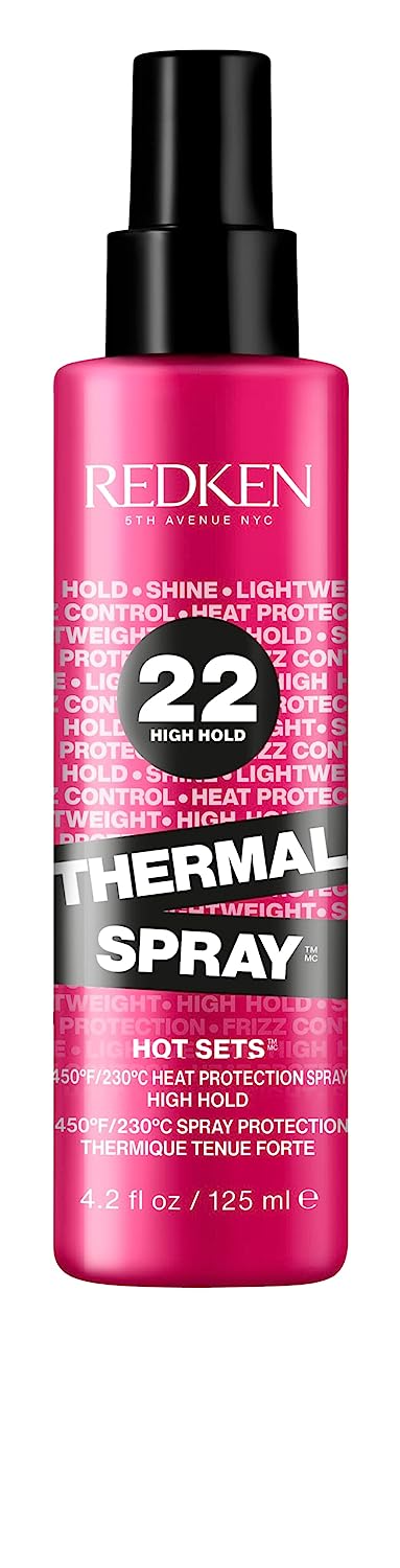 Redken Thermal Spray 22 Haute Tenue |  Thermal Heat Protectant and Setting Mist - les meilleurs produits de protection contre la chaleur pour coiffer les cheveux